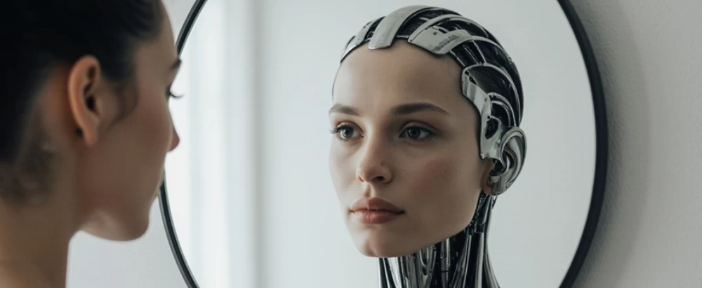 O desconforto não é o robô, é o espelho